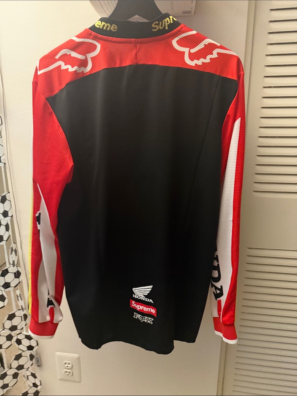 Supreme@/Honda®/Fox@ Racing Moto Jersey Top - Picture 6 of 7